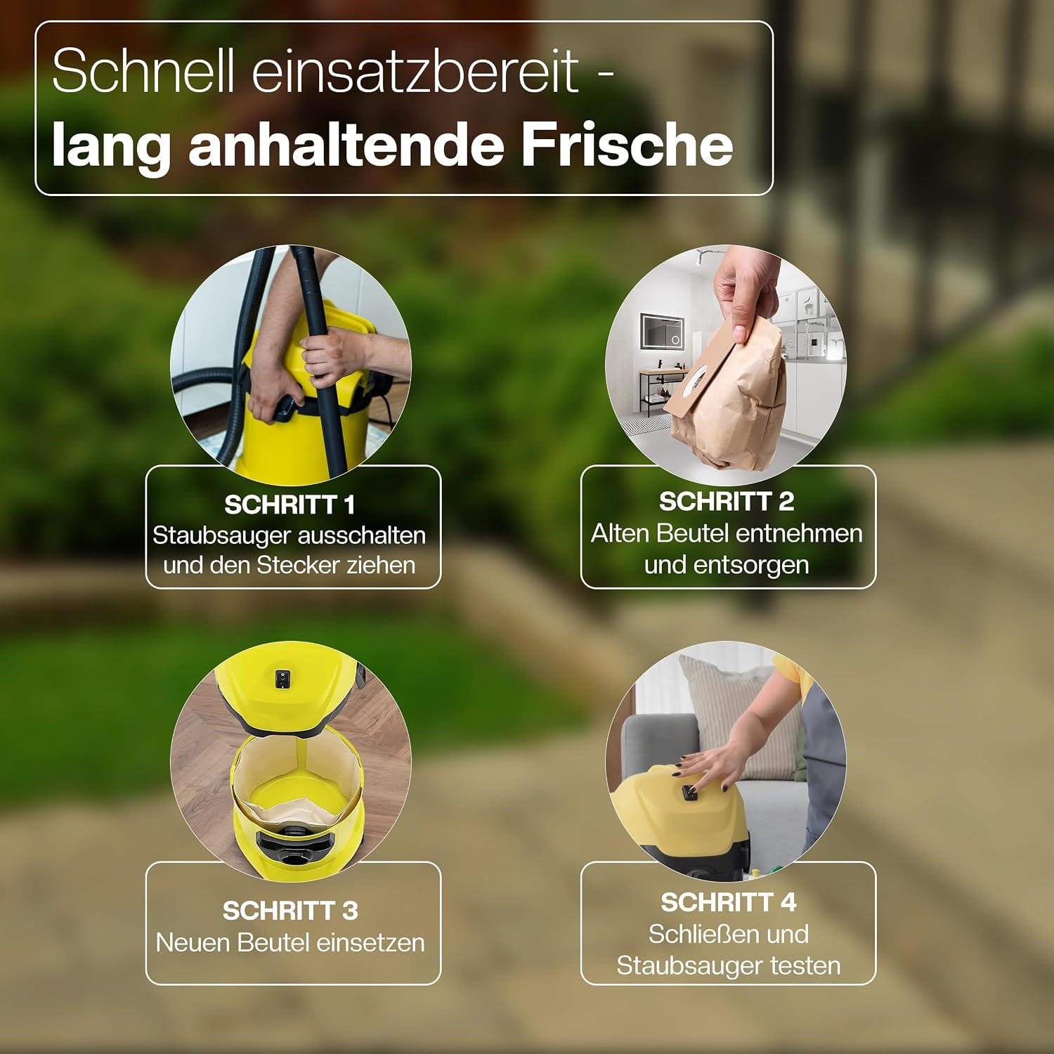 10er Set Papier-Staubsaugerbeutel für Kärcher WD3 - Outlet bis zu 30% sparen