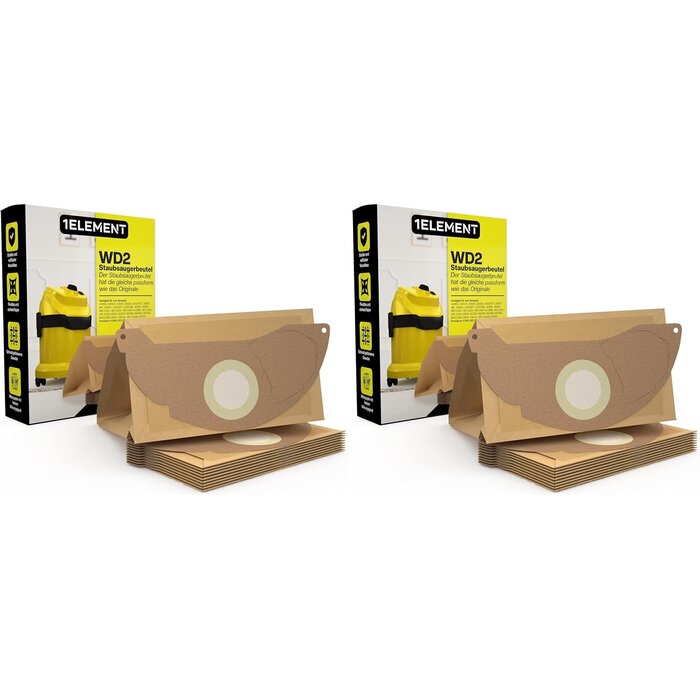 10er Set Papier-Staubsaugerbeutel für Kärcher WD3 - Outlet bis zu 30% sparen