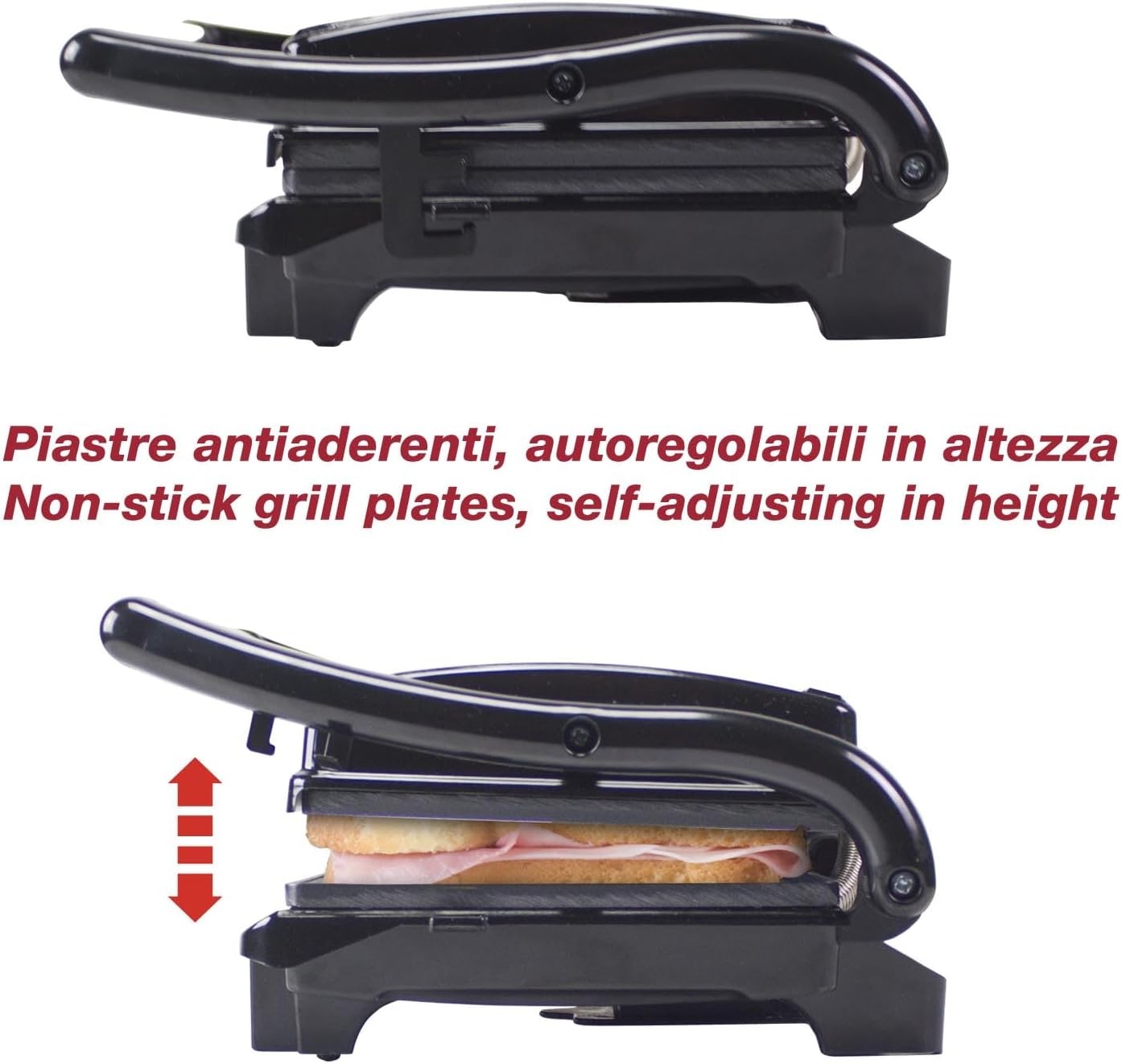 Kompakter Kontaktgrill & Sandwichmaker 800W - Sparen Sie bis zu 31%
