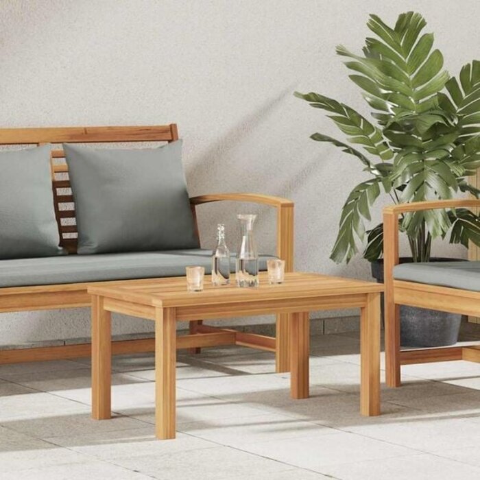 Vidaxl Couchtisch aus massivem Teakholz 70x40cm - Braun - bis zu 34% sparen