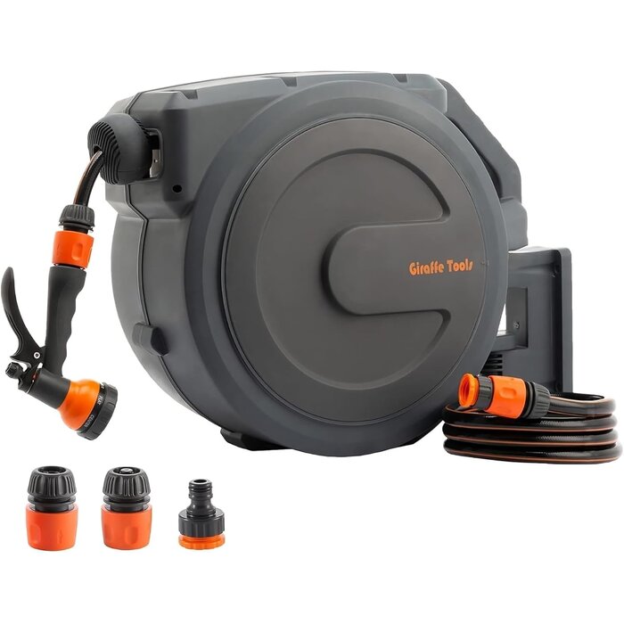 Wandschlauchbox 35m inkl. 7-in-1 Pistole - Gartenbewässerung bis zu 30% sparen