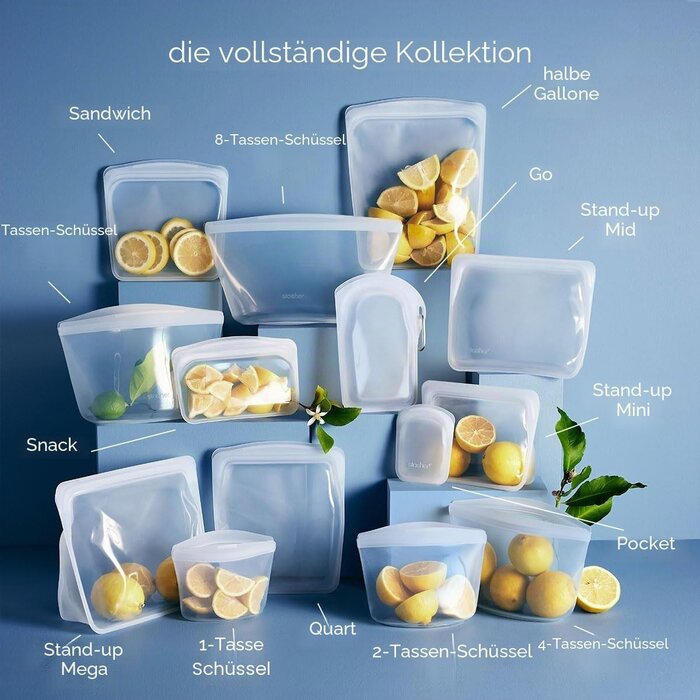 Wiederverwendbare Silikon-Behälter, 2er-Set - bis zu 34% sparen