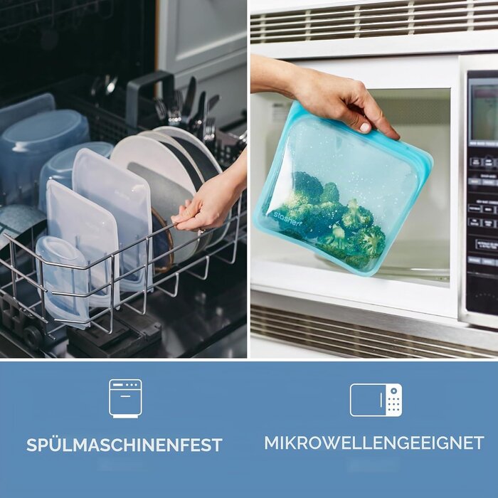 Wiederverwendbare Silikon-Behälter, 2er-Set - bis zu 34% sparen