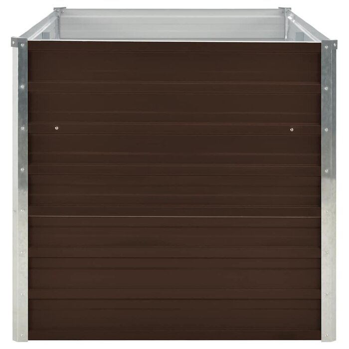 Vidaxl Hochbeet aus Stahl 160x80x77 cm - Braun - Outlet - bis zu 34% sparen