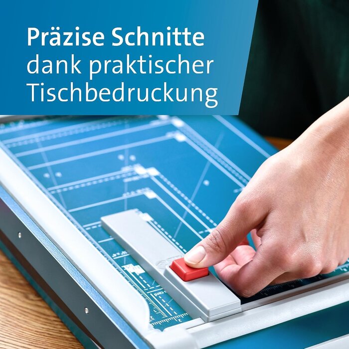 Hebel-Papierschneidemaschine 340 mm, Blau - Jetzt bis zu 34% Rabatt sichern