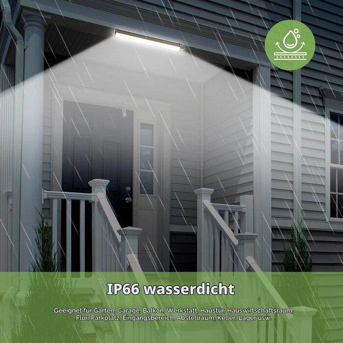 LED-Feuchtraumleuchte 120cm, 30W, 4200lm, IP66 mit Radarsensor - bis zu 32% Rabatt