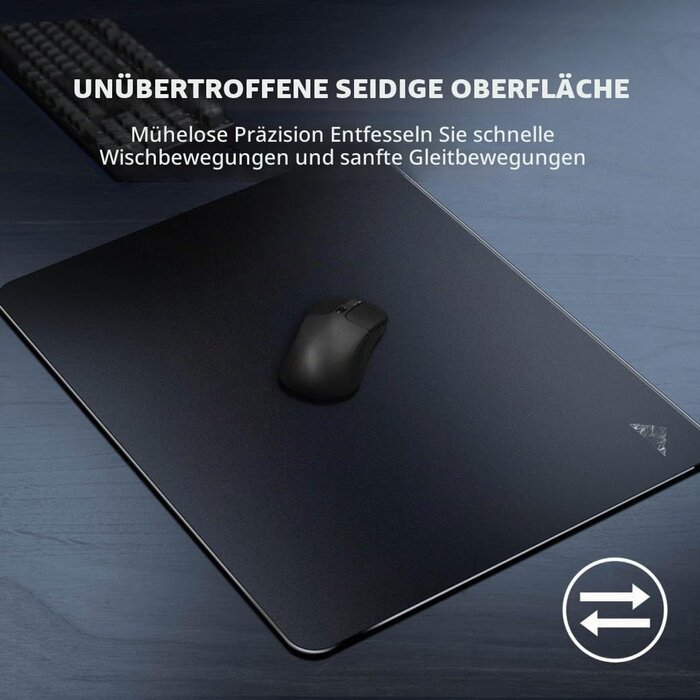 Premium Gaming-Mauspad aus Glas 450x400mm - Jetzt bis zu 34% günstiger!