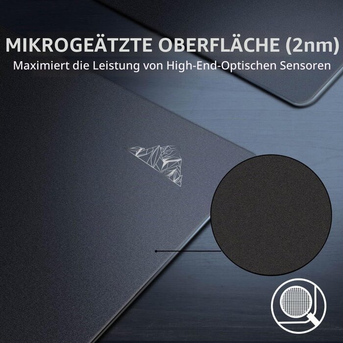 Premium Gaming-Mauspad aus Glas 450x400mm - Jetzt bis zu 34% günstiger!