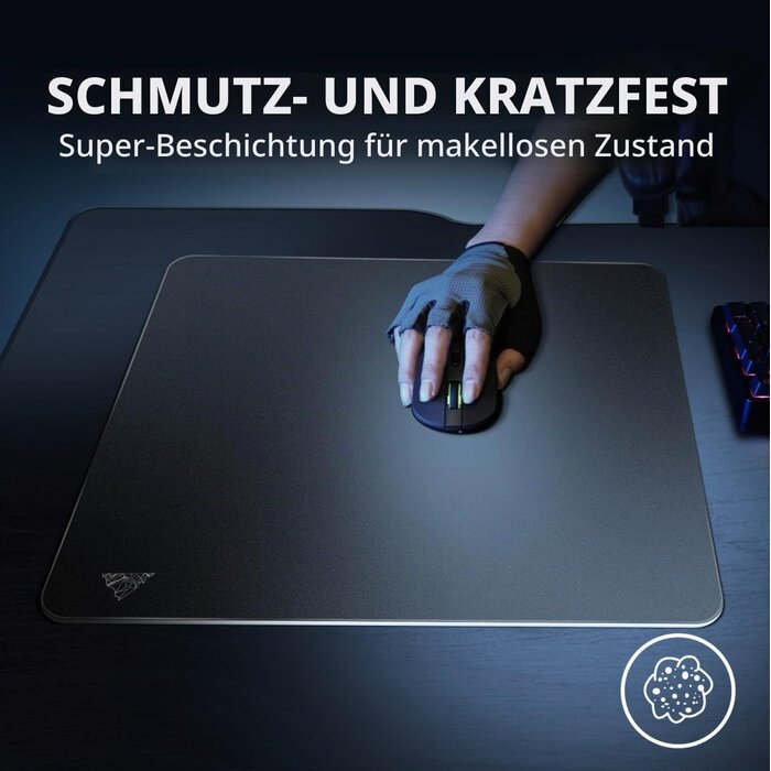 Premium Gaming-Mauspad aus Glas 450x400mm - Jetzt bis zu 34% günstiger!