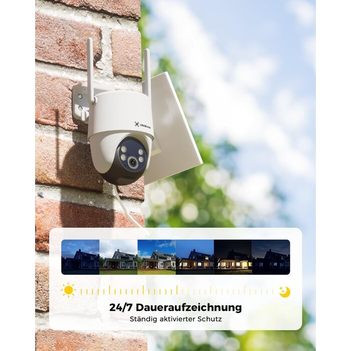 2K WLAN-Überwachungskamera Solar - Outdoor PTZ - bis zu 34% sparen