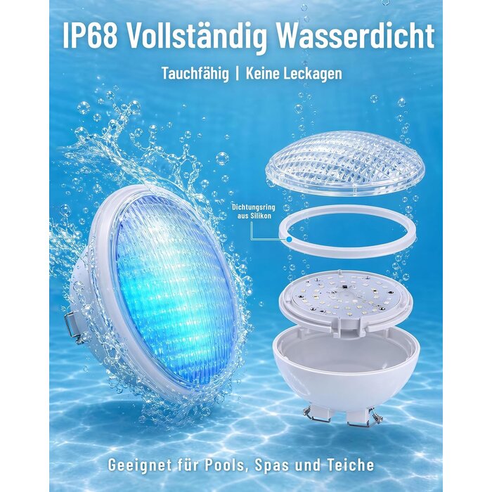 LED Unterwasser-Poolbeleuchtung 40W RGBW - Sparen Sie bis zu 34% Outlet-Rabatt
