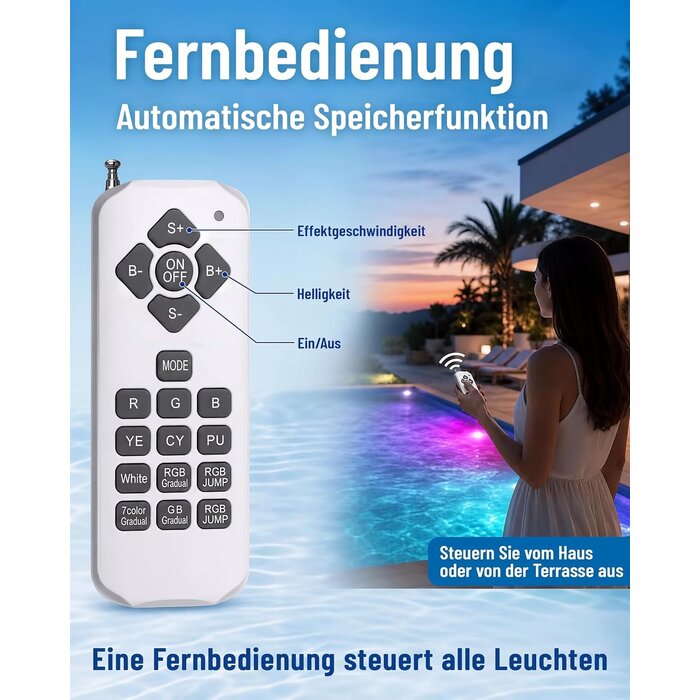 LED Unterwasser-Poolbeleuchtung 40W RGBW - Sparen Sie bis zu 34% Outlet-Rabatt