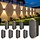 8er Set Solar-Wandleuchten - Up- & Downlight, 3 Lichtfarben, bis zu 34% Rabatt