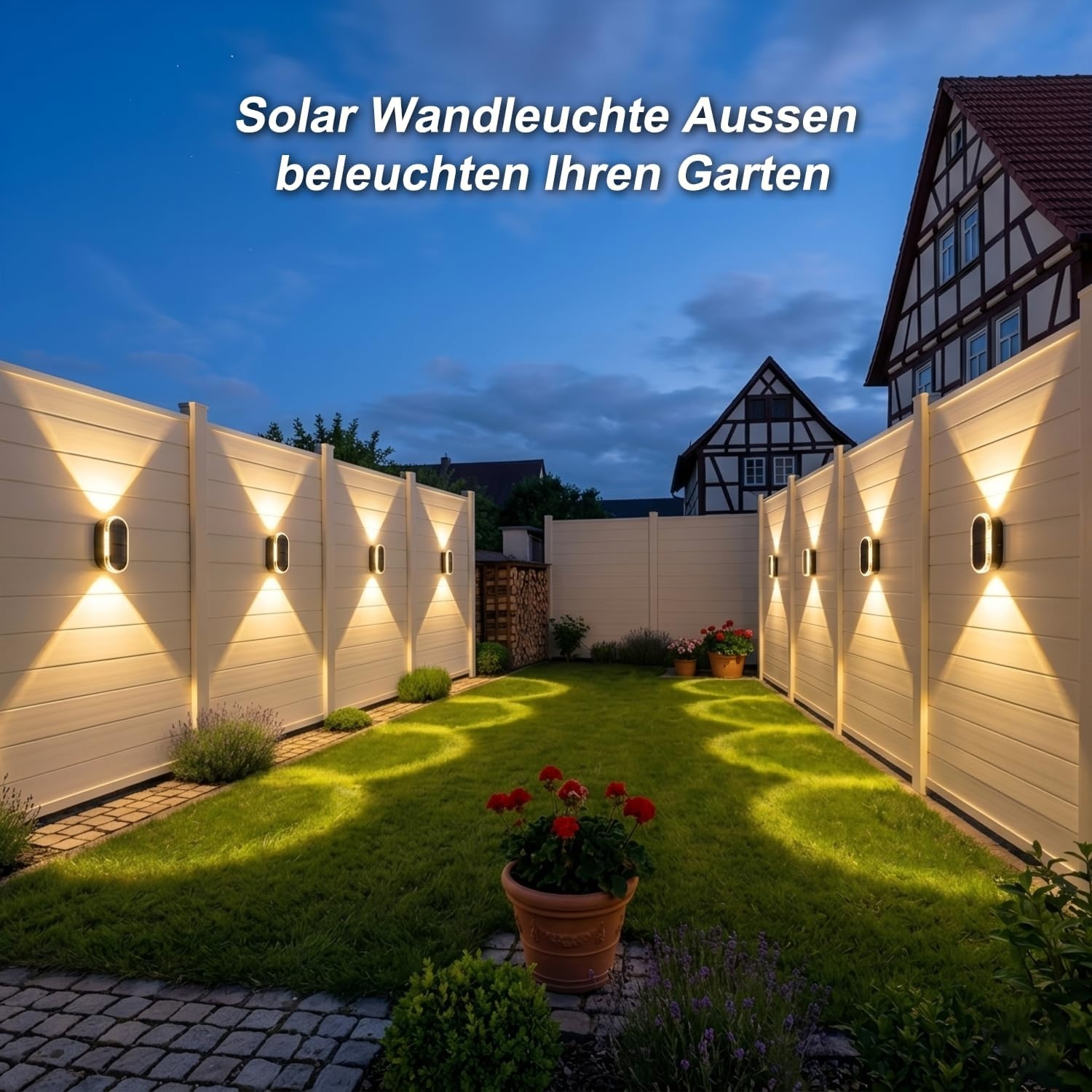 8er-Set Solar-Wandleuchten Up & Down - IP65 - jetzt bis zu 34% sparen!