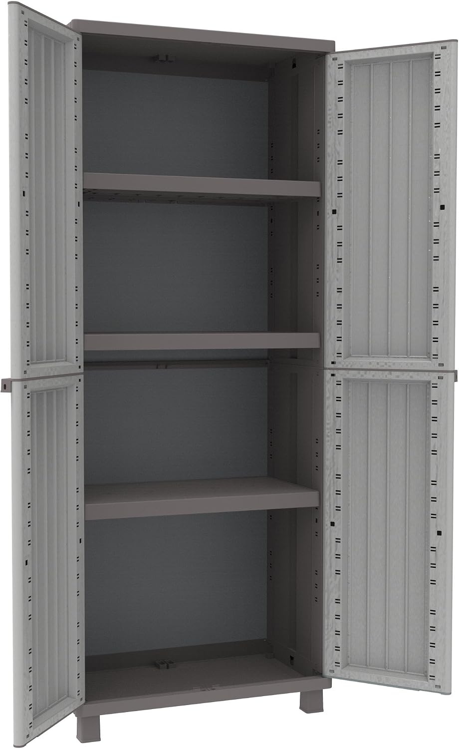 2-türiger Schrank in Holzoptik, Taubengrau, 170 cm - bis zu 34% Rabatt