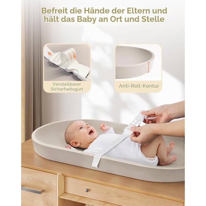 Wickelauflage für Kommode, Haferfarben - Bis zu 34% Rabatt sparen!