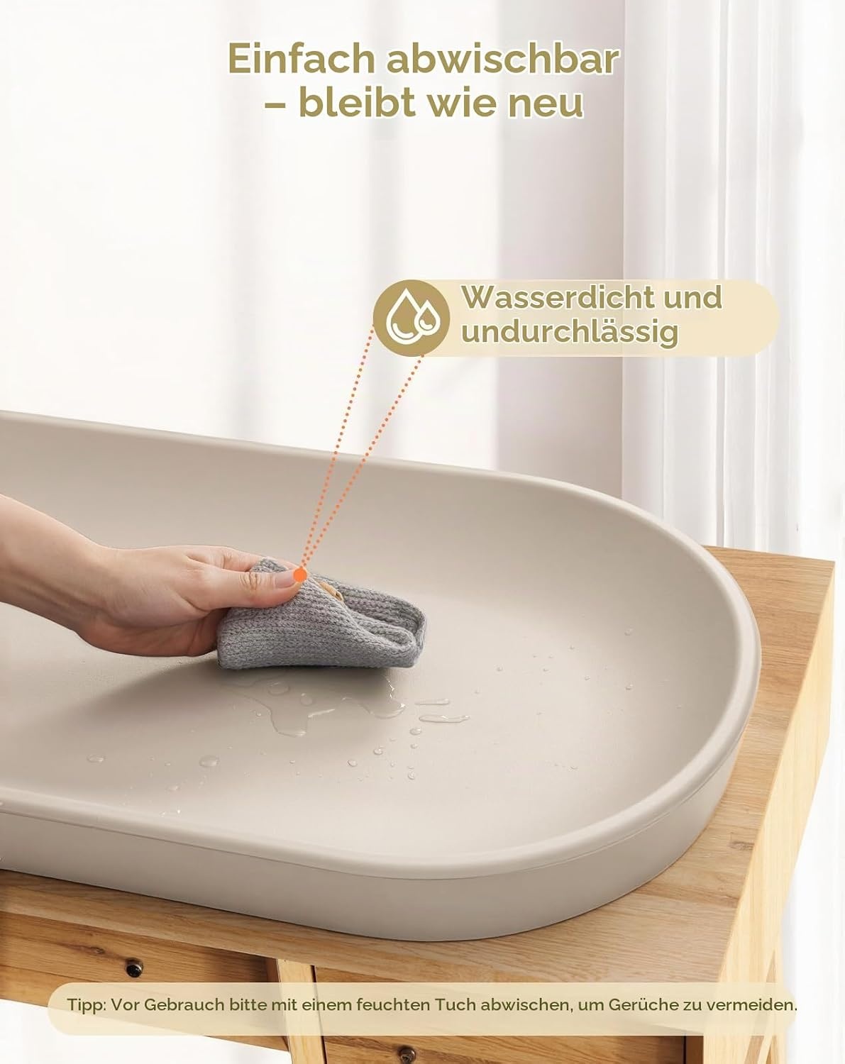 Wickelauflage für Kommode, Haferfarben - Bis zu 34% Rabatt sparen!