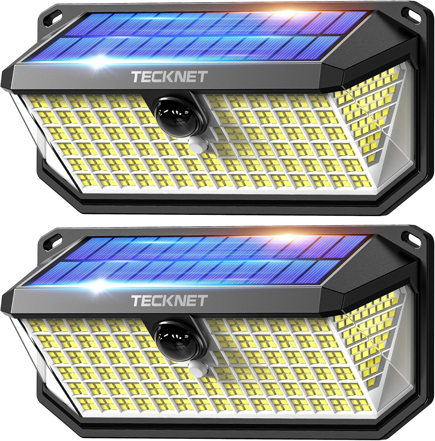 2x Solar-Wandleuchten 4200 Lumen mit Bewegungsmelder - Jetzt bis zu 33% sparen