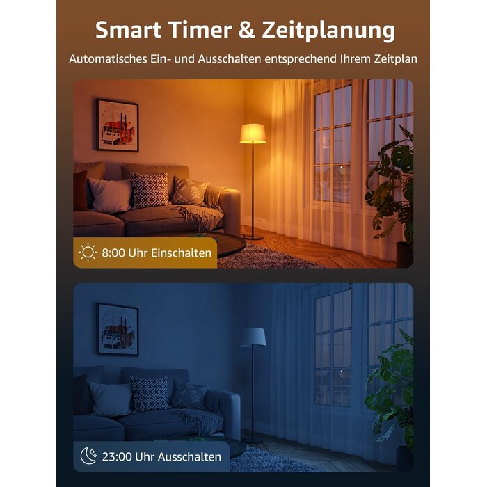Intelligente LED-Lampen E27 12W 4er-Set - Jetzt bis zu 33% sparen
