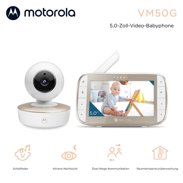 Video-Babyphone mit 5-Zoll-Display & PTZ-Kamera - jetzt bis zu 30% Rabatt