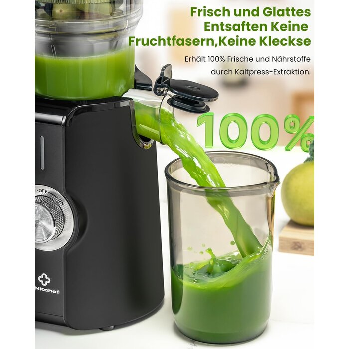Slow Juicer mit 115mm Öffnung - Jetzt bis zu 30% günstiger sichern!