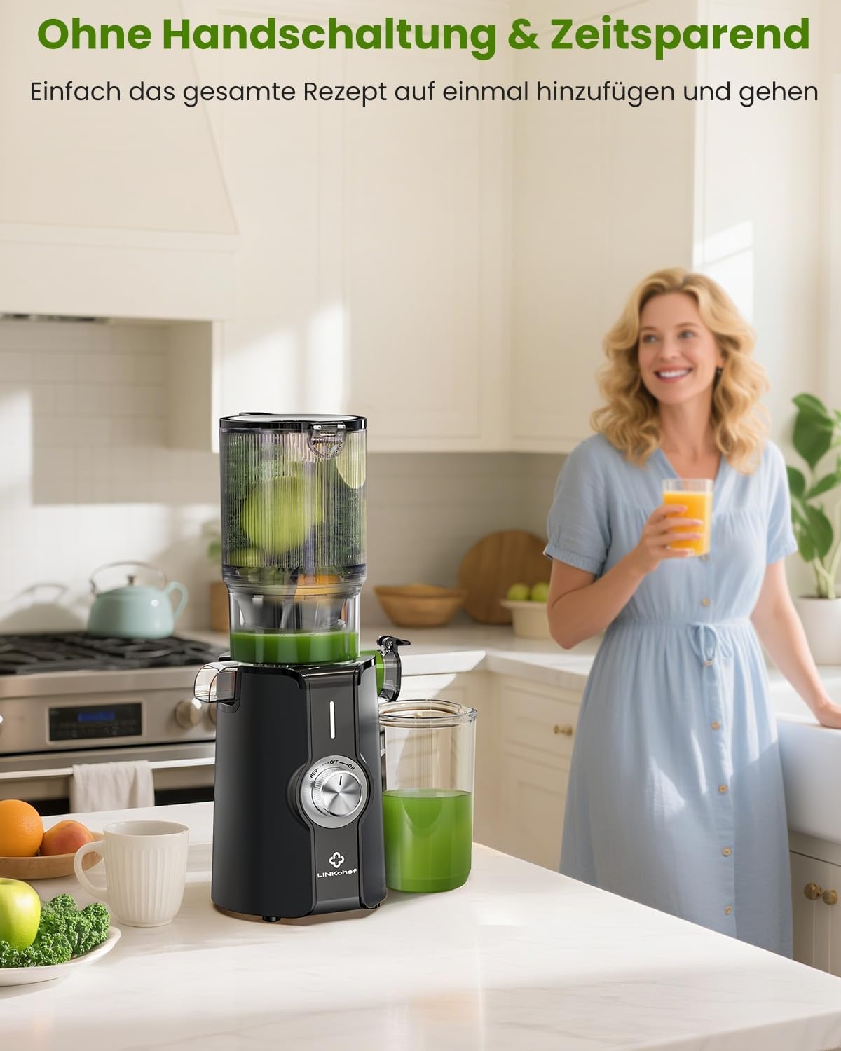 Slow Juicer mit 115mm Öffnung - Jetzt bis zu 30% günstiger sichern!