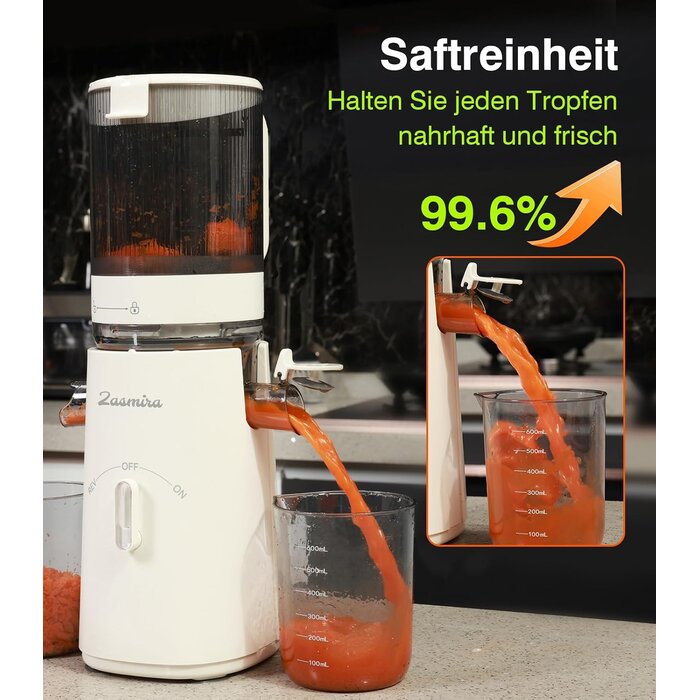 Slow Juicer Entsafter mit 120 mm XL-Schacht - bis zu 34% Rabatt