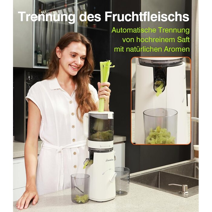 Slow Juicer Entsafter mit 120 mm Einfüllschacht - bis zu 34% Rabatt