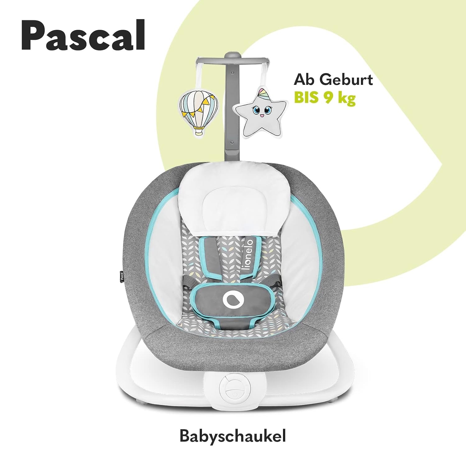 Babywippe mit Schaukelfunktion & Vibration - Grau Scandi - bis zu 34% Rabatt