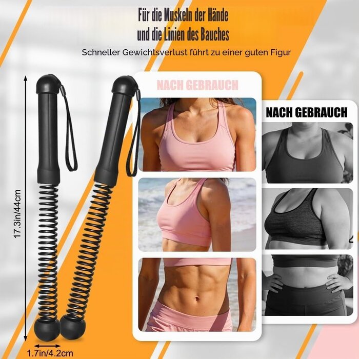 Kabelloses Battle Rope Set - Kompaktes Training - bis zu 31% Rabatt
