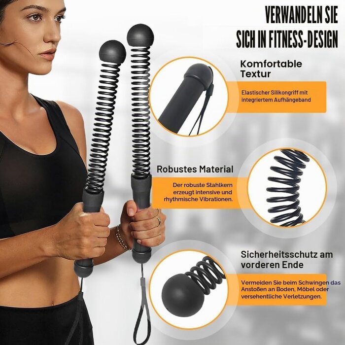 Kabelloses Battle Rope Set - Kompaktes Training - bis zu 31% Rabatt