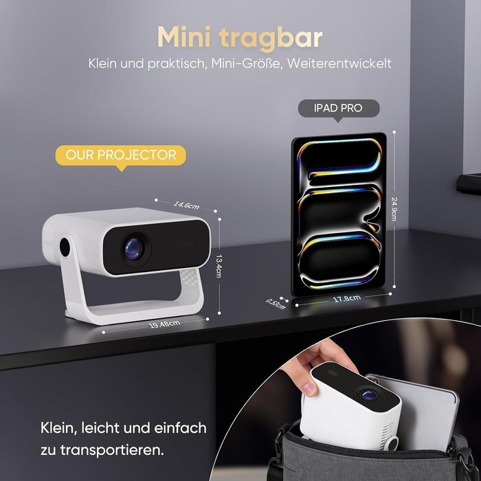 Smart Full HD Beamer Android 11 WiFi 6 bis zu 34% Rabatt