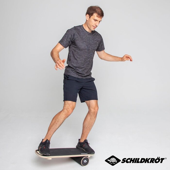 Balance Board aus Holz - Schwarz - Koordinationstraining bis zu 34% günstiger