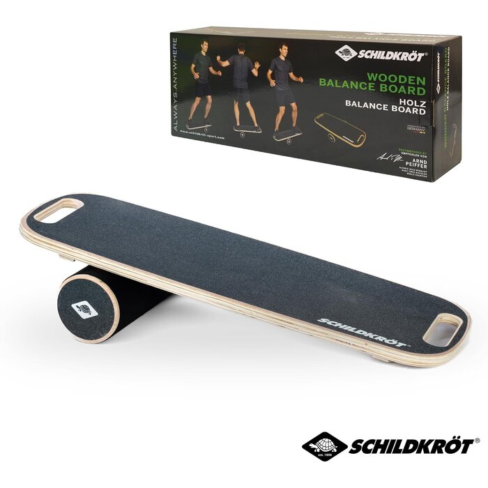 Balance Board aus Holz - Schwarz - Koordinationstraining bis zu 34% günstiger