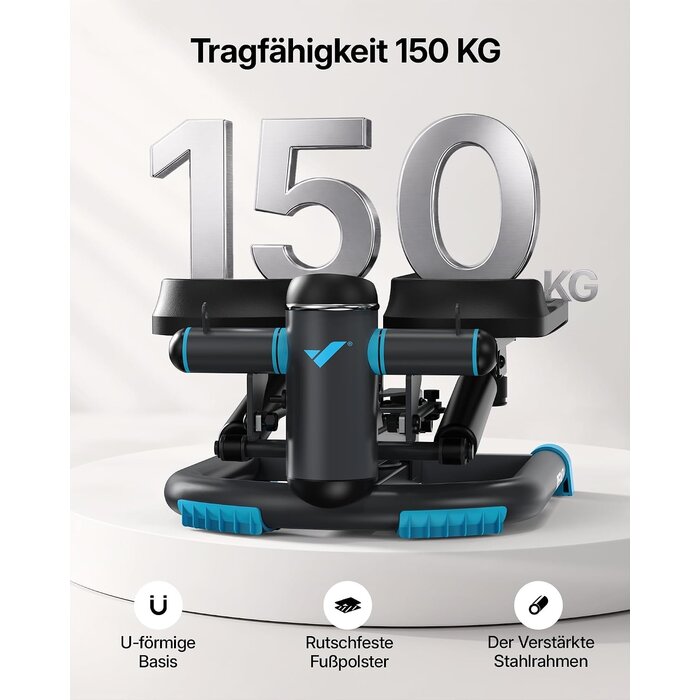 2-in-1 Mini Stepper mit LCD & Widerstandsbändern - bis zu 35% Rabatt