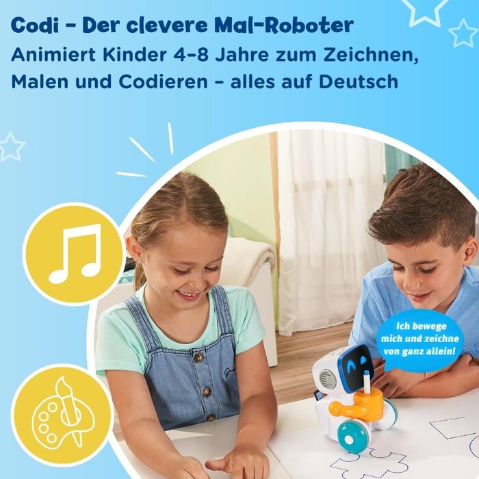 Interaktiver Malroboter Codi - Kreatives Lernspielzeug - Bis zu 34% Rabatt