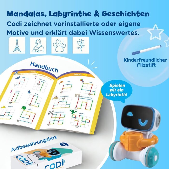 Interaktiver Malroboter Codi - Kreatives Lernspielzeug - Bis zu 34% Rabatt