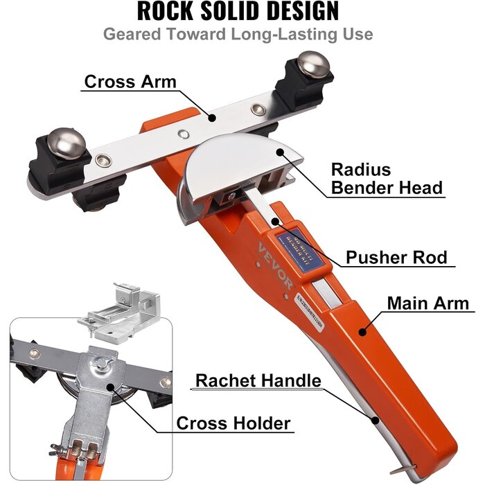 Rohrbieger Set 6-22 mm - Manuell mit Ratschenmechanik - Jetzt bis zu 34% sparen