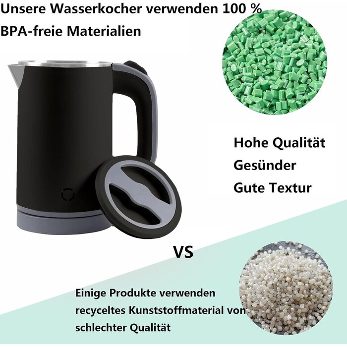 Kompakter Reise-Wasserkocher 0,8L Edelstahl - Bis zu 32% günstiger im Outlet