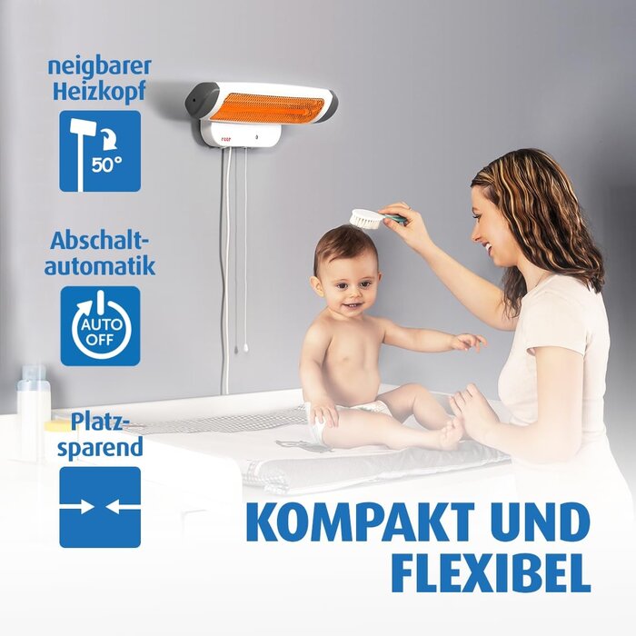 Wickeltisch-Heizstrahler: Wohlige Wärme für Ihr Baby - bis zu 34% Rabatt