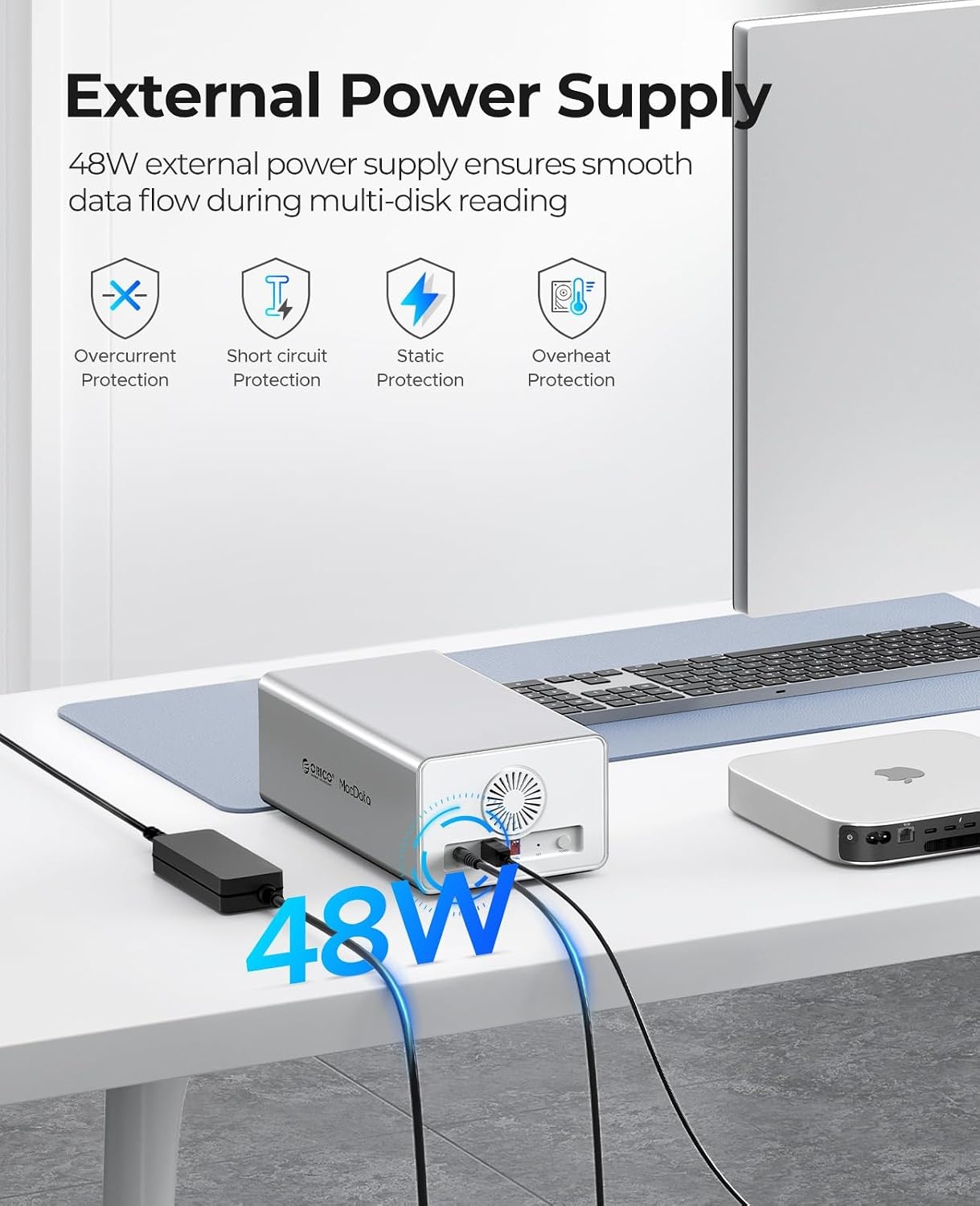 2-Bay Festplattengehäuse 44TB RAID USB 3.0 Silber - bis zu 35% Rabatt