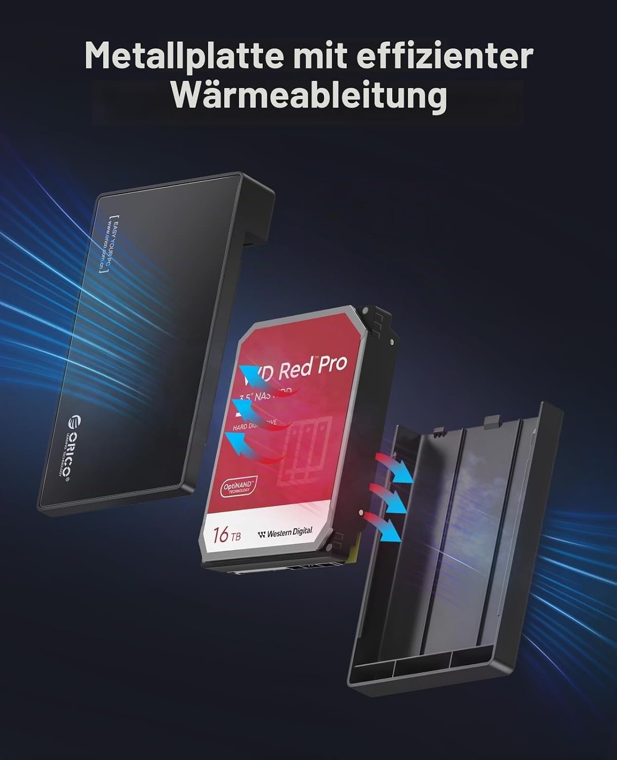 3,5" HDD-Gehäuse SATA bis 20 TB, USB-C, werkzeuglos - bis zu 32% günstiger