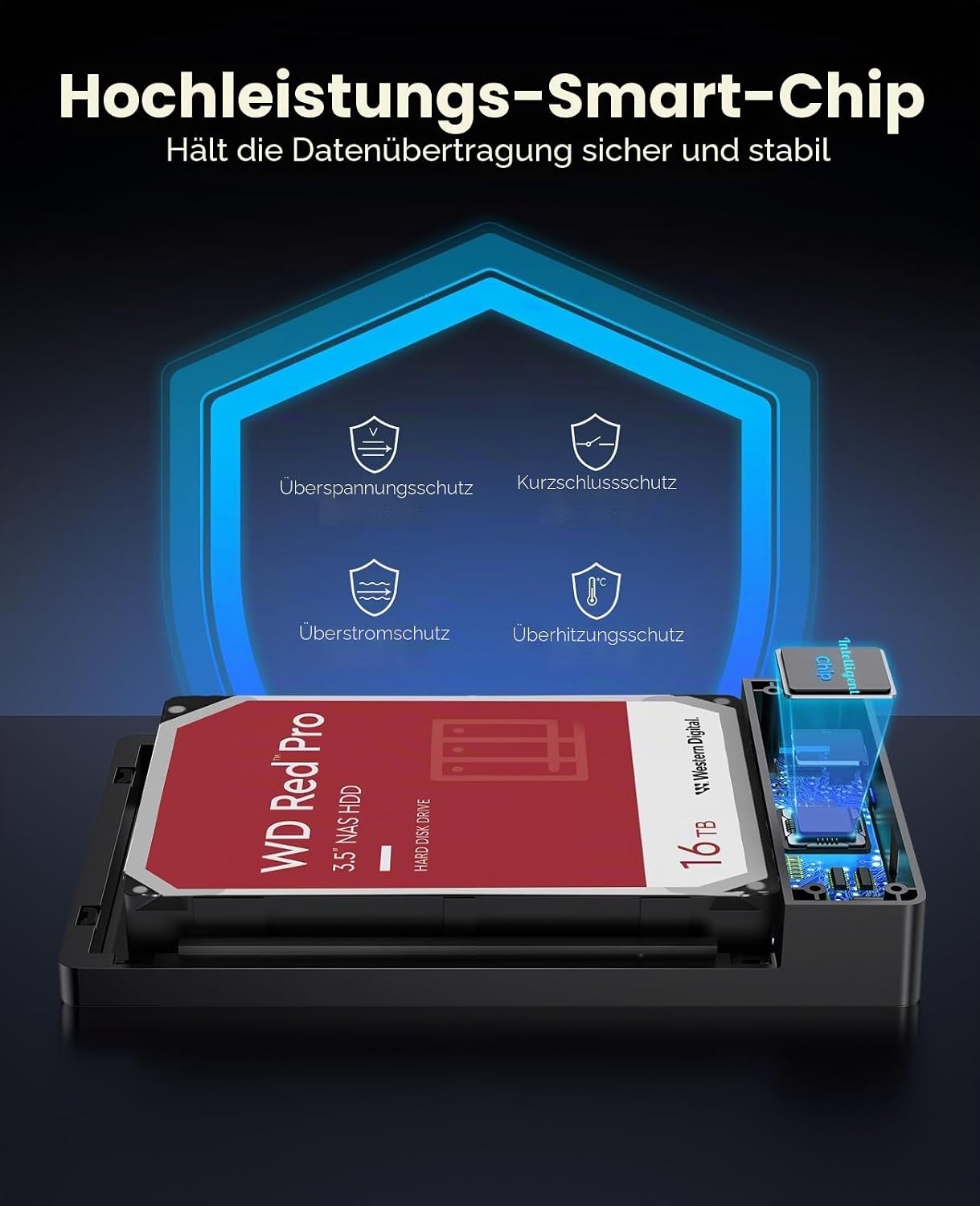 3,5" USB-C Festplattengehäuse bis 20TB - Werkzeuglos - Jetzt bis zu 32% sparen