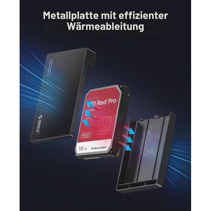 3,5" USB-C Festplattengehäuse bis 20TB - Werkzeuglos - Jetzt bis zu 32% sparen