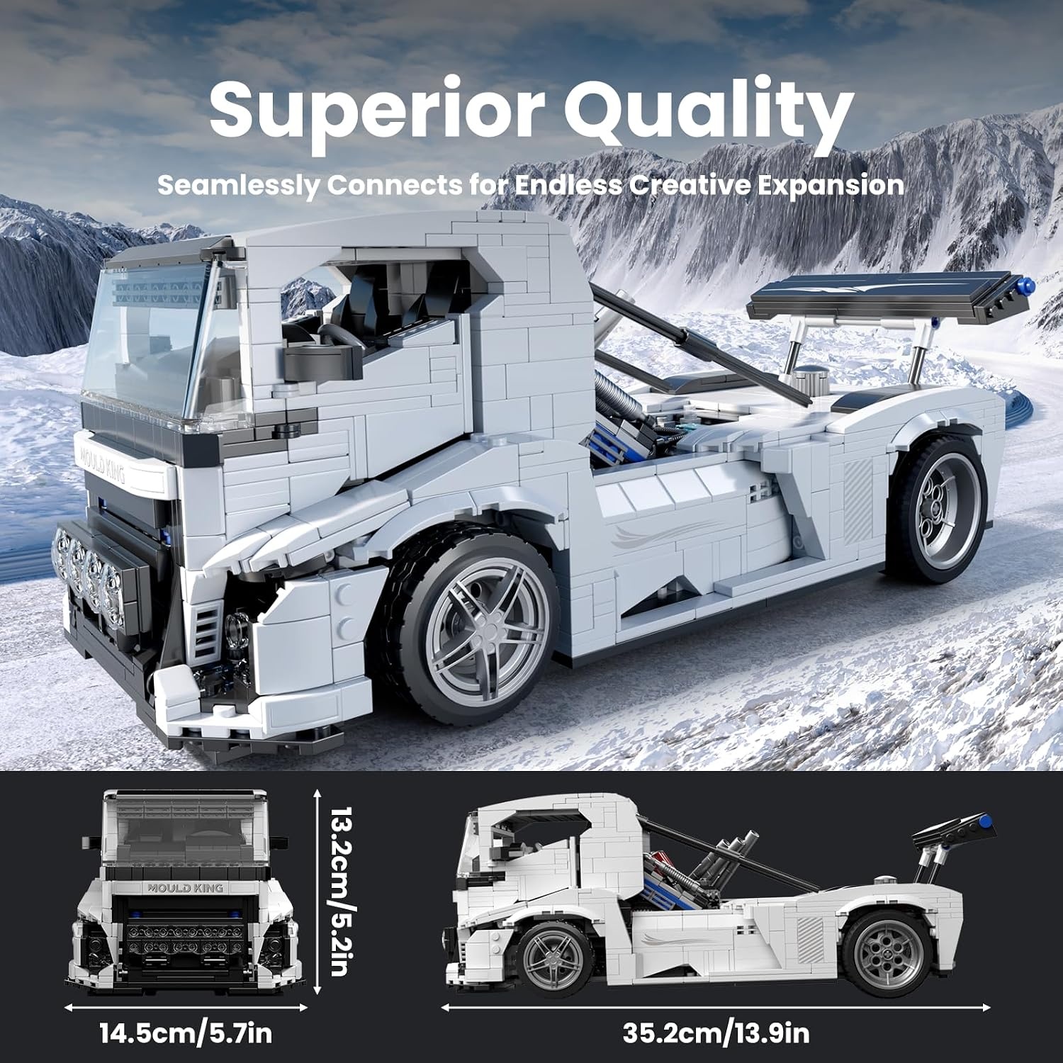 Technik Truck Knight Modellbausatz, 1604 Teile - Jetzt bis zu 34% Rabatt