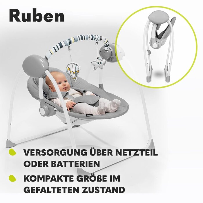 Elektrische Babyschaukel mit Wiegefunktion - Jetzt bis zu 34% Rabatt sichern!