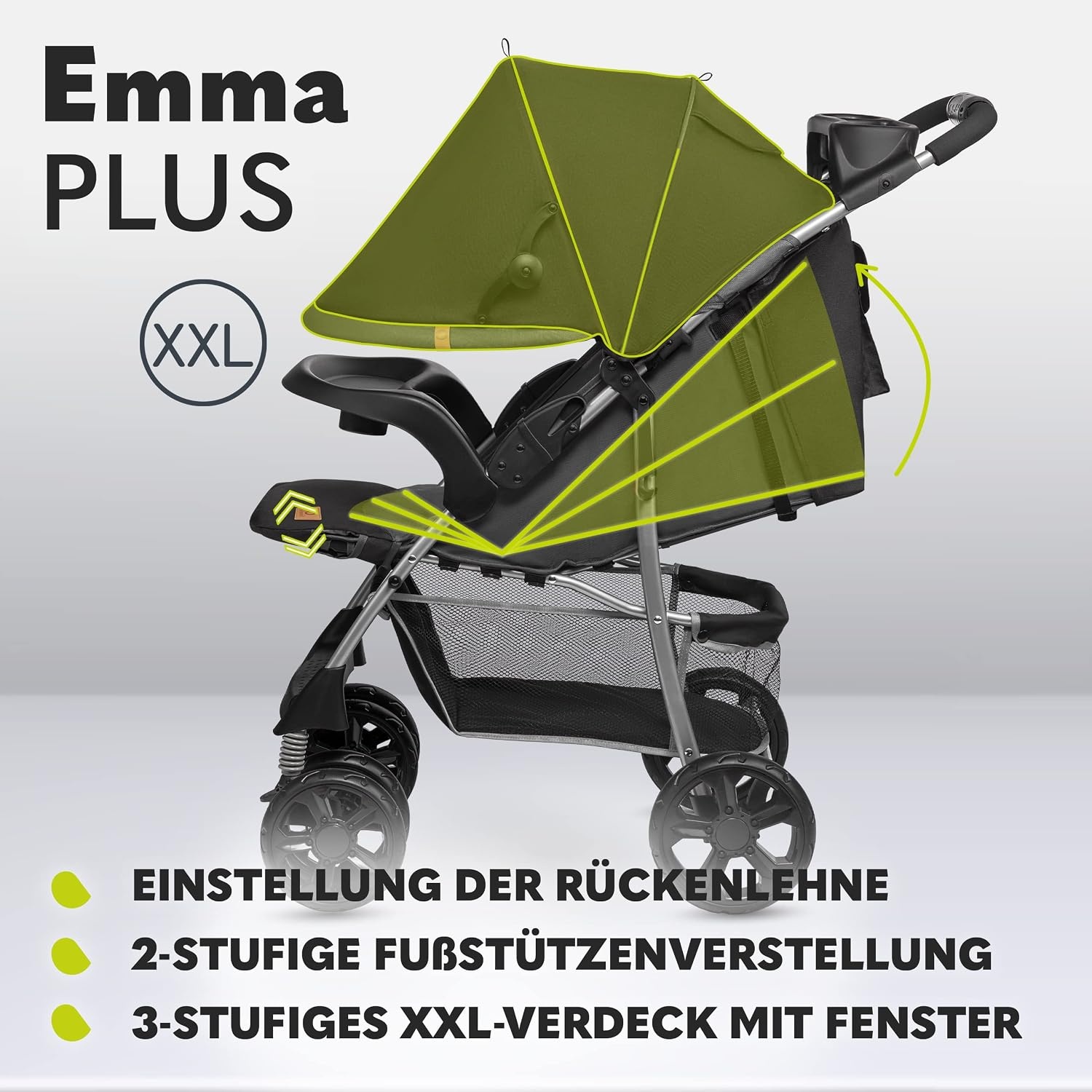Leichter Kinder-Buggy - Klappbar & Verstellbar - bis zu 34 % reduziert