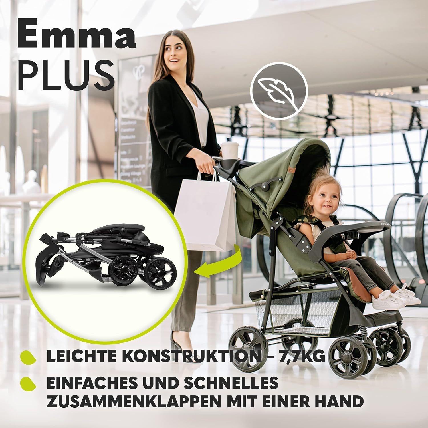 Leichter Kinder-Buggy - Klappbar & Verstellbar - bis zu 34 % reduziert