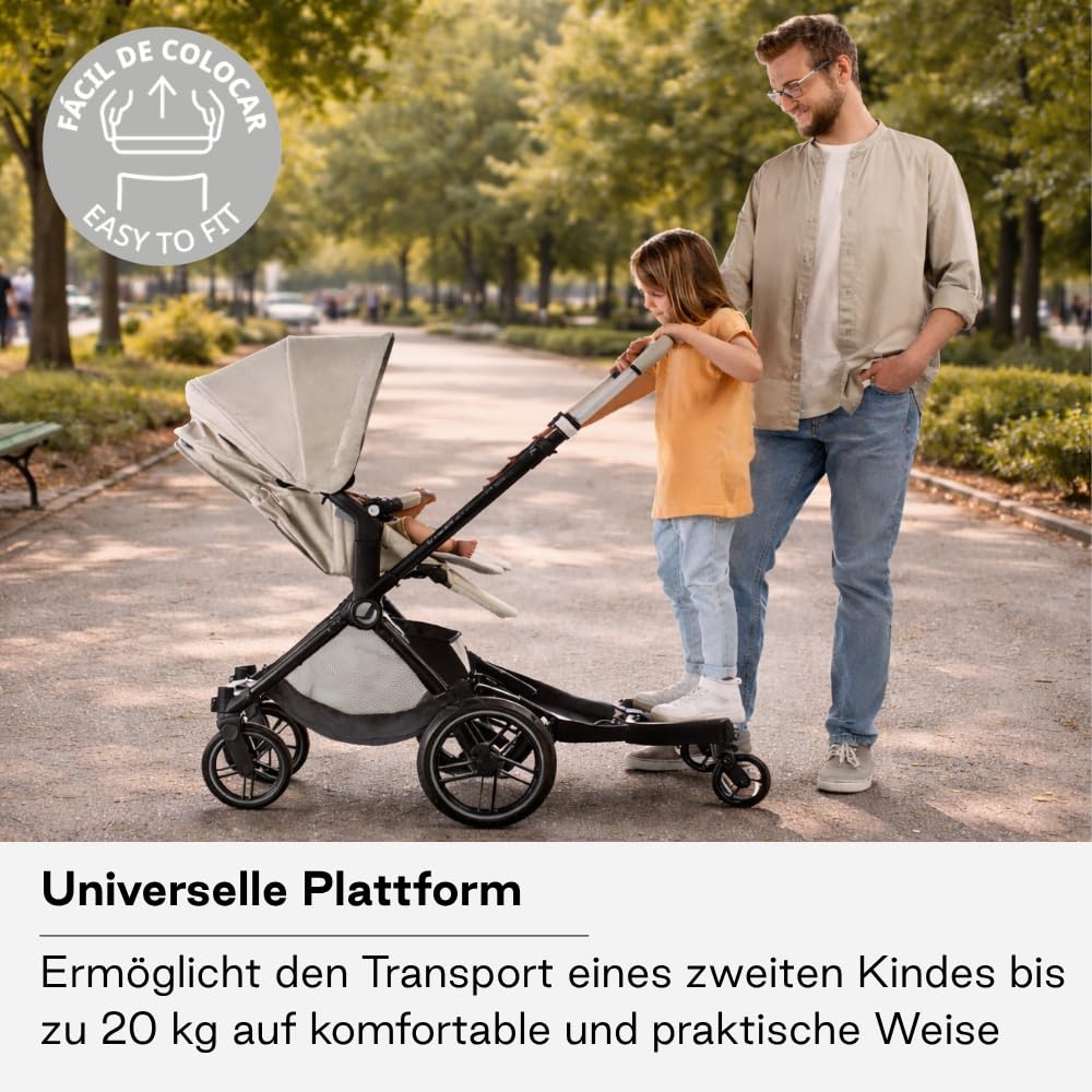 Universelles Mitfahrbrett für Kinderwagen bis 20 kg - jetzt bis zu 34% Rabatt