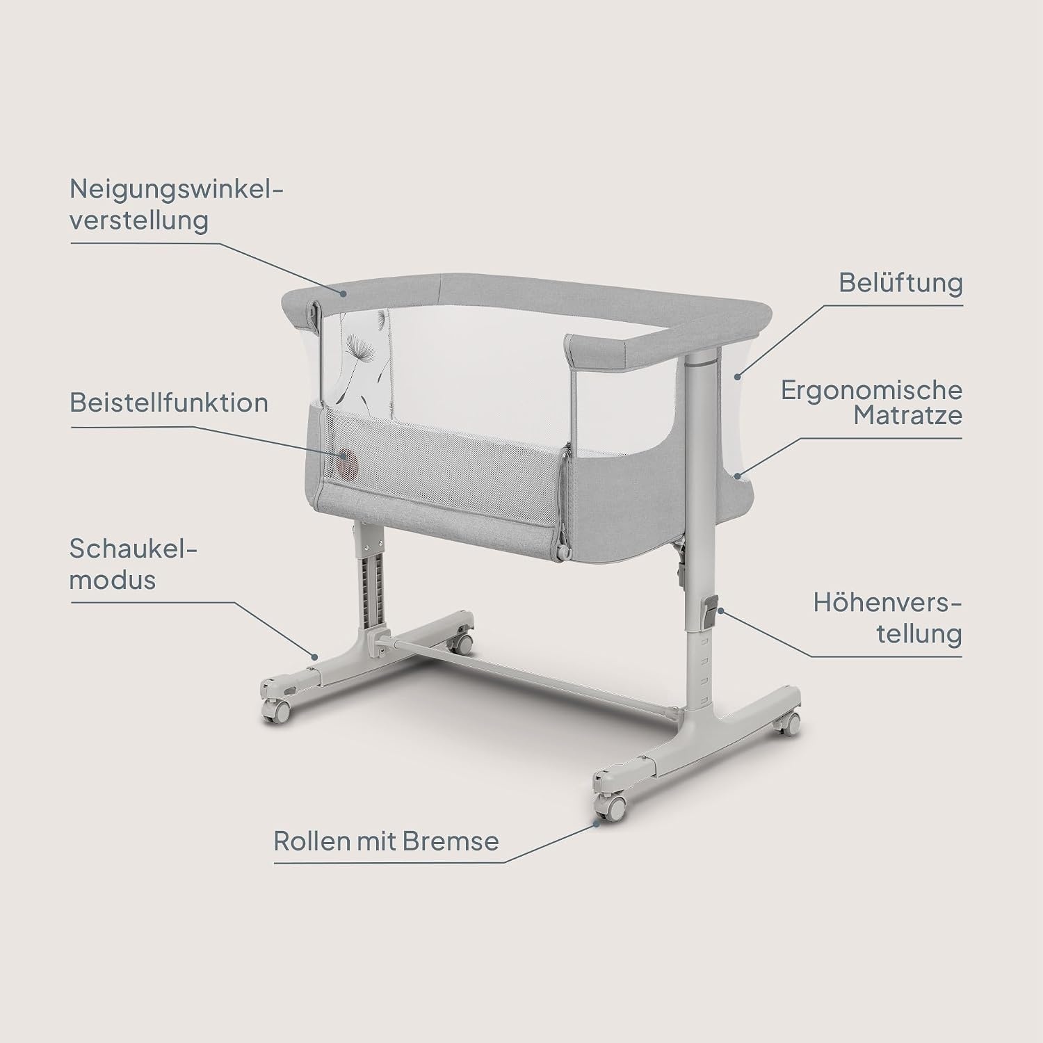 3-in-1 Babybett Aurora - Höhenverstellbar - bis zu 34% sparen